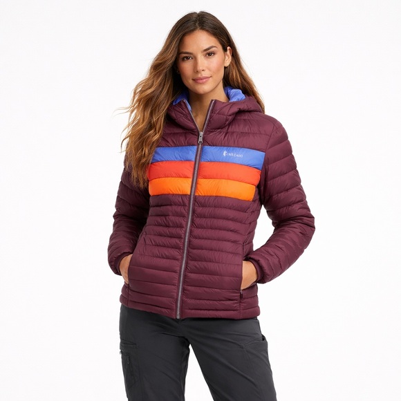 NWOT Cotopaxi Fuego Hooded Down Jacket in Wine - Picture 3 of 16